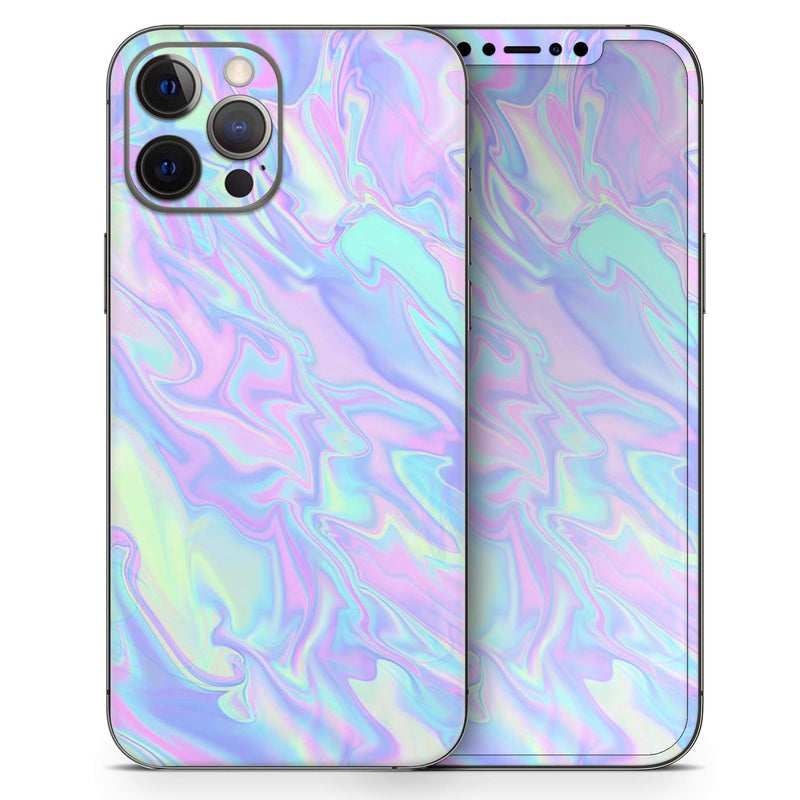 Design SkinZ Iridescent Dahlia v1 - Full Body Skin Decal Wrap Kit Compatible with The Apple iPhone 11 Pro Max (Full-Body, Screen Trim & Back Glass Skin)