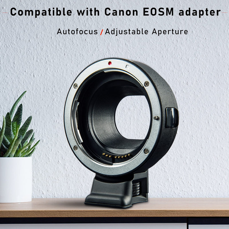 VILTROX EF-EOS M Mount Camera Adapter,Autofocus Lens Converter Ring,EF-M Lens Adapter Compatible with Canon EF/EF-S Series Lens/Canon EOS M Series Mirrorless Camera EOS M1 M2 M3 M5 M6 M10 M100