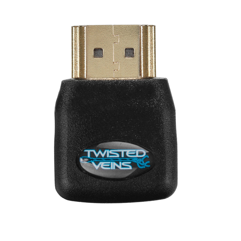Twisted Veins ACHLA3 Three (3) Pack of HDMI 270 Degree/Right Angle Connectors/Adapters 270 Degree, 3 Pack