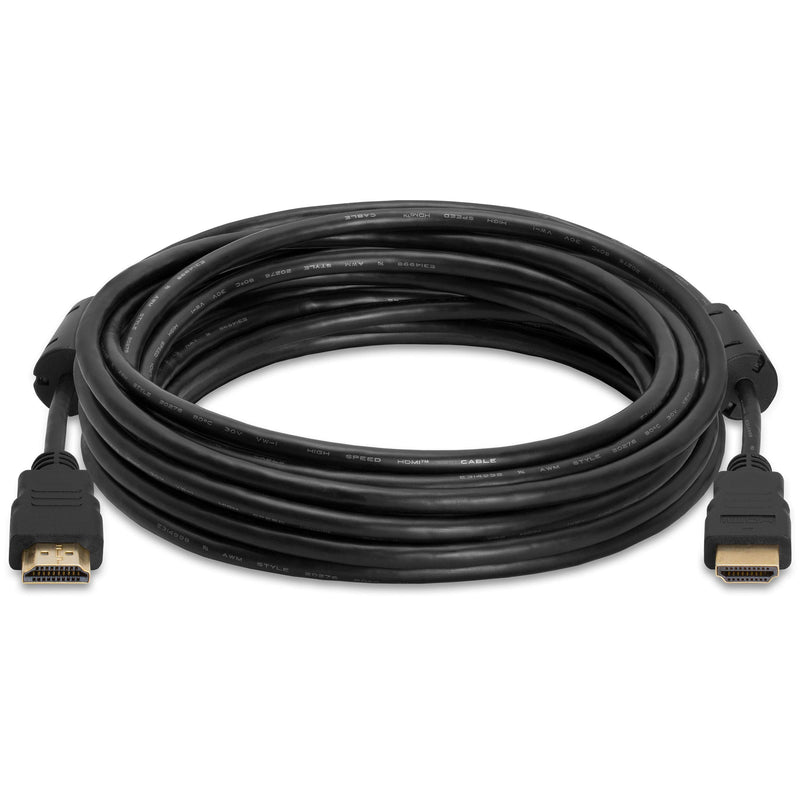 [AUSTRALIA] - Cmple - Ultra Slim High Speed HDMI Cable HDMI 2.0 HDTV Cable - Supports Ethernet 3D 4K and Audio Return - 15FT (2 Pack) 15FT (2 PACK) Black 