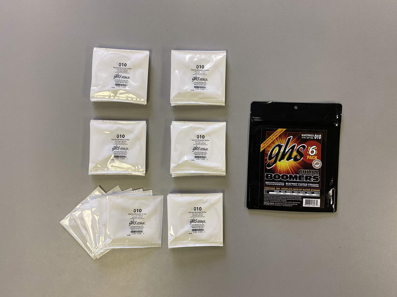 GHS Strings GBXL-5 Guitar Boomers, Nickel-Plated Electric Guitar Strings, Extra Light, 6 Pack (.009-.042)