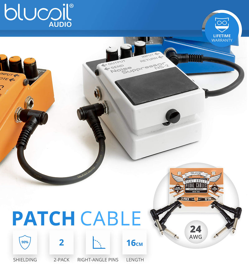 [AUSTRALIA] - BOSS AB-2 2-Way Selector Pedal with Silent Switching Bundle with Blucoil 2-Pack of Pedal Patch Cables, 4-Pack of Celluloid Guitar Picks, and 4 AAA Batteries 