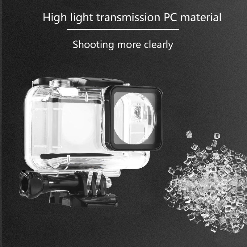 Waterproof Case for DJI OSMO Action Camera Accessories, Housing Case Protective Shell with Anti Fog Inserts Suitable for Underwater Diving Photography 200FT/61M Waterproof Case for DJI OSMO