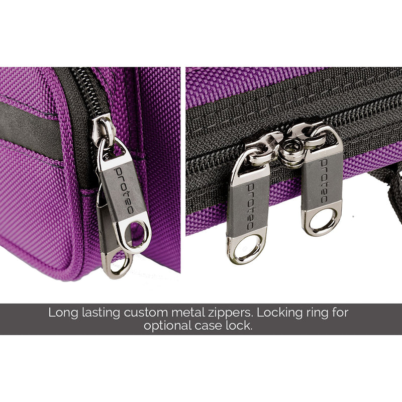 Protec PB308PR Flute Slimline PRO PAC Case, Purple