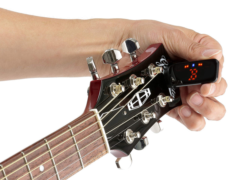 KORG PITCHCLIP2-PLUS Slimline Clip-On Guitar/Bass Tuner - Black