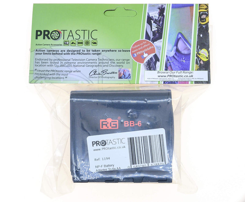 PROtastic Adapter to Convert Sony Np-F Np-970 Battery to 6X Aa Batteries - Great in Emergencies for Cameras & Monitors!