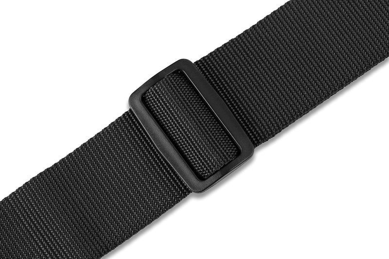 Levy's Leathers 2" Polypropylene Guitar Strap with Polyester Ends and Tri-glide Adjustment. Black (M8POLY-BLK)