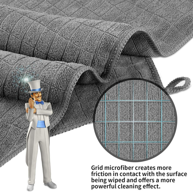 MR.SIGA Microfiber Cleaning Cloth, All-Purpose Cleaning Towels, Pack of 6, Size 13.8 x 15.7 in