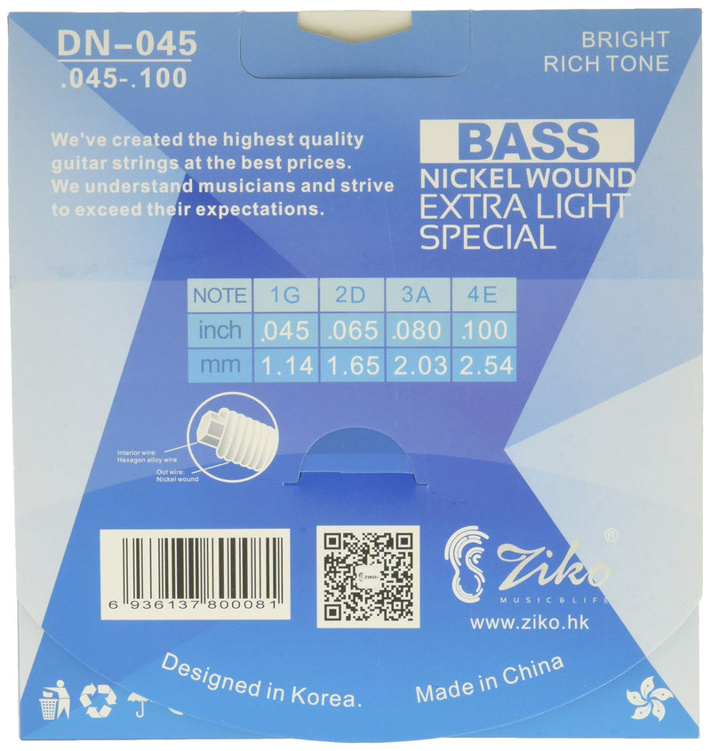 ZIKO 2 Full Sets of Strings for Acoustic Guitar blue