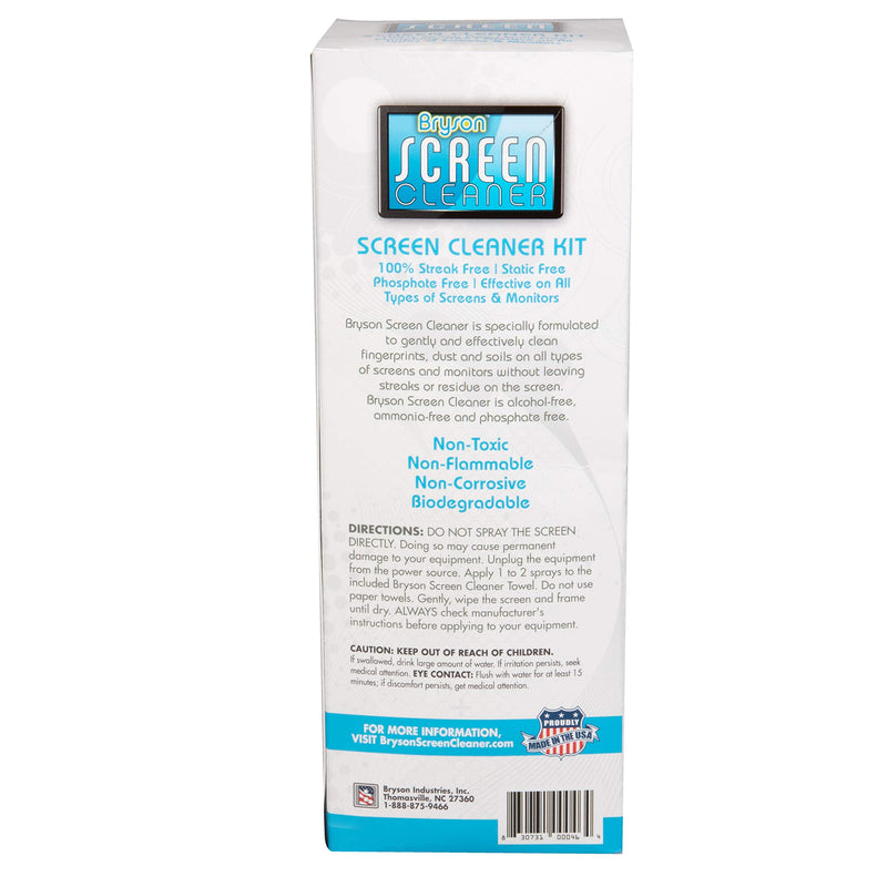 [AUSTRALIA] - Bryson Screen Cleaner Kit-Computer, TV, Laptop Spray with No Leak Trigger Nozzle and Microfiber Cloth-16 oz 