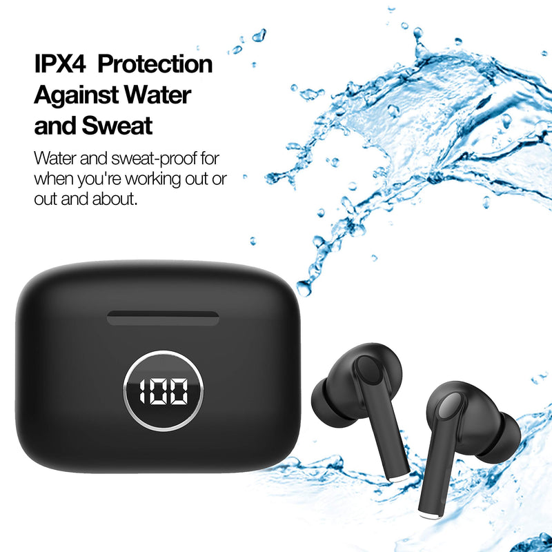 Santana Luna by Carlos Santana Bluetooth True Wireless Earbuds - IPX5 Waterproof Earbuds with Charging Case