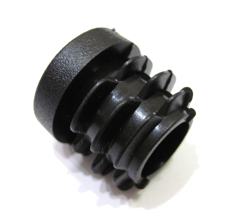 20mm Round Plastic End Cap (for Hole Size from 5/8 to 3/4 inches, 16-19mm), Furniture Finishing Plug (Flat, Black, 40) Flat