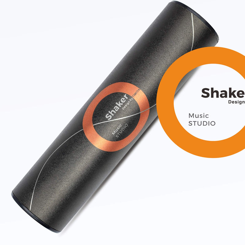 Music Percussion Shaker of StudioMix, Studio Shaker of Standard Size Perfect for Recording and Live Shows, Sand Shaker of Zero Artist Series Black