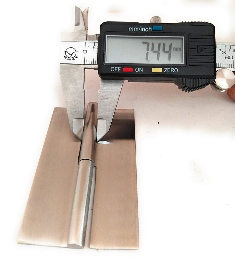 Ssiskcon 3 inch Weld on Hinge Lift Off Hinge Left Mirror Polished 32 Set of 2 Stainless Steel Hinges Pack 1