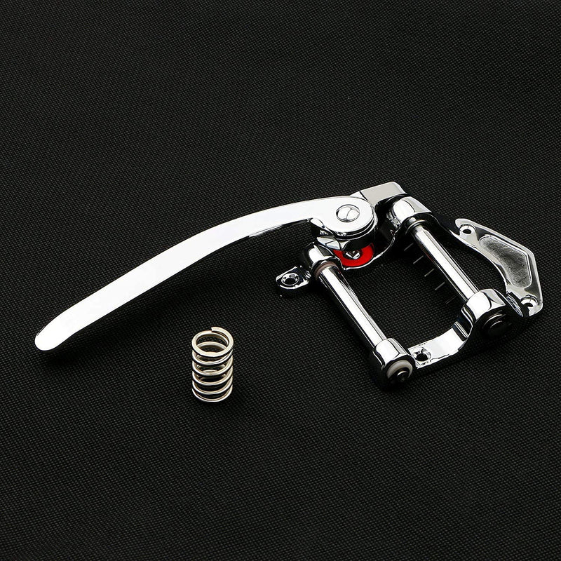 Alnicov Guitar Tremolo Unit Vibrato Bridge,Vibrato Tailpiece Tremolo for Tele,SG,LP,ETC Electric Guitars Chrome