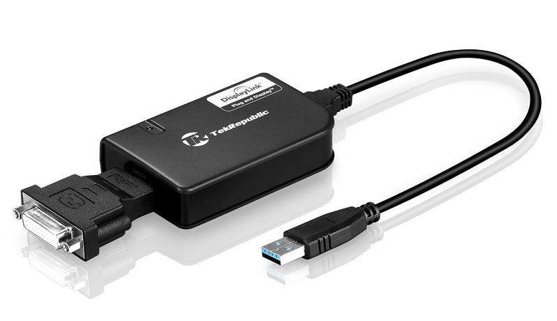 Tek Republic TUA-300 USB 3.0 to HDMI/DVI Adapter for PC & Mac up to 2560x1440/ 1920 x 1200