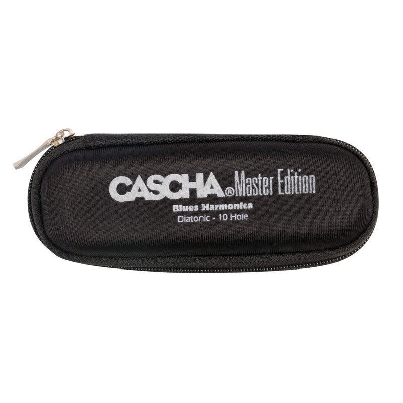 CASCHA Master Edition Blues Harmonica, high-quality harmonica in D-major with soft case and care cloth, blues organ