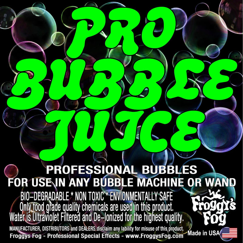 Froggys Fog - Pro Bubble Juice - Professional Bubble Juice for All Bubble Machines - 1 Quart