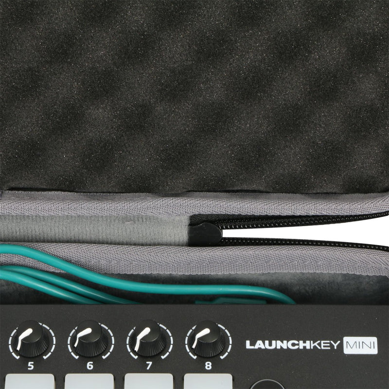 co2crea Hard Travel Case for Novation Launchkey Mini MK3 MK2 25-Mini-Key MIDI USB Keyboard Controller (CAN'T fit Novation Launchkey 25)