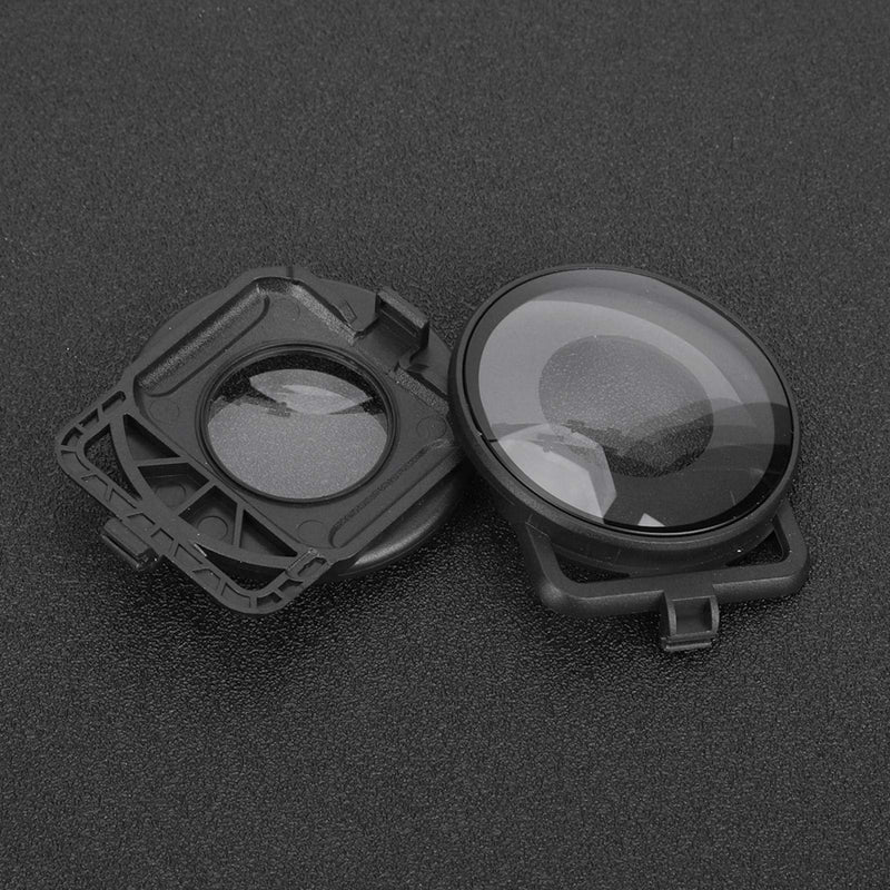 DAUERHAFT 2PCS Plastic Panoramic Sport Camera Lens Protector Cover,Waterproof High Light Transmittance Panoramic Lens Protective Guard Cover for Insta360 ONE R Sports Camera