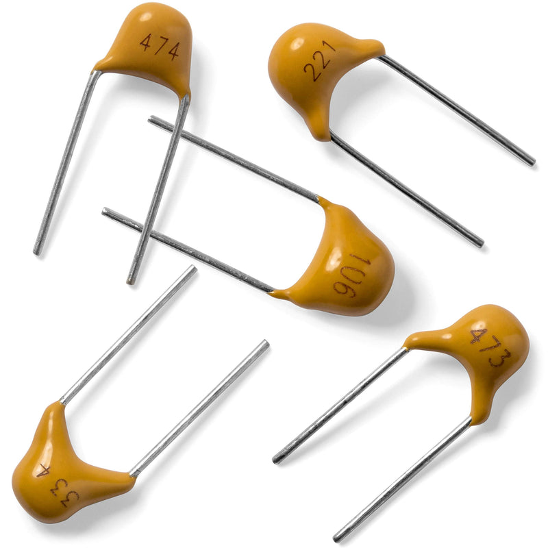 Ceramic Capacitor Assortment Kit Box by Loreso - 600 pcs 24 Value Electronics Assortment Kit Includes 10pf to 10uf 50V Ceramic Capacitors for Hobby Electronics, Audio-Video Project Electronic Repair