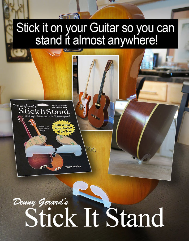 StickItStand Guitar Stand Sticks to Your Guitar one