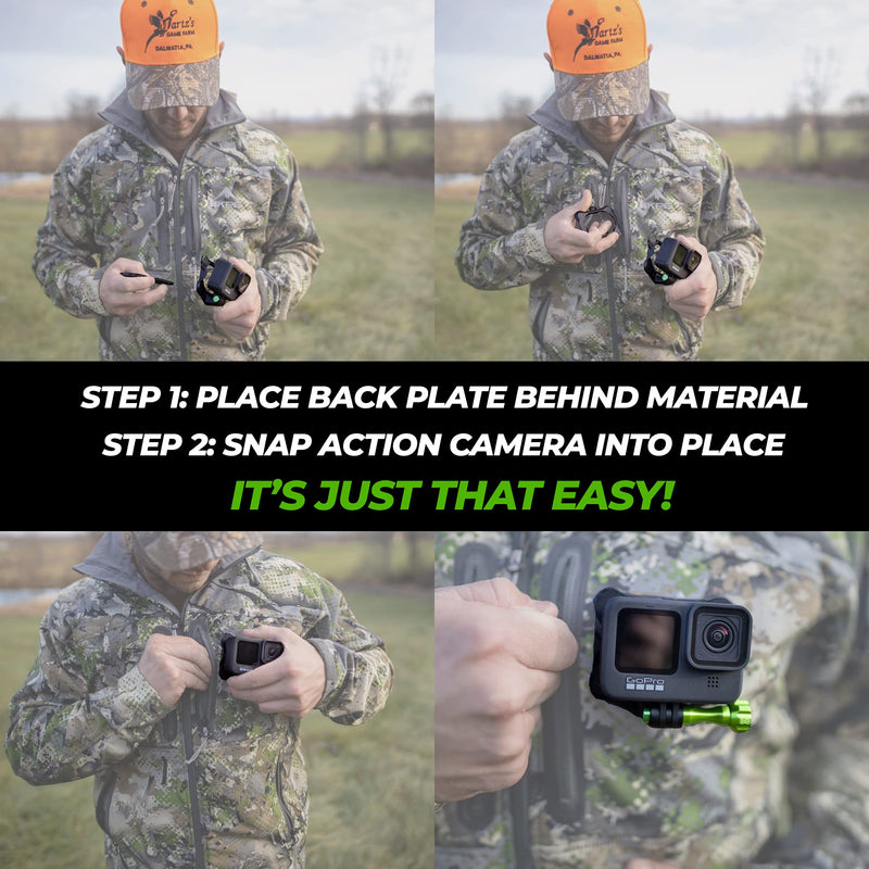 SNAP Mount PRO – Magnetic Action Camera Mount for GoPro Compatible with GoPro Hero, GoPro Max, DJI Osmo Action