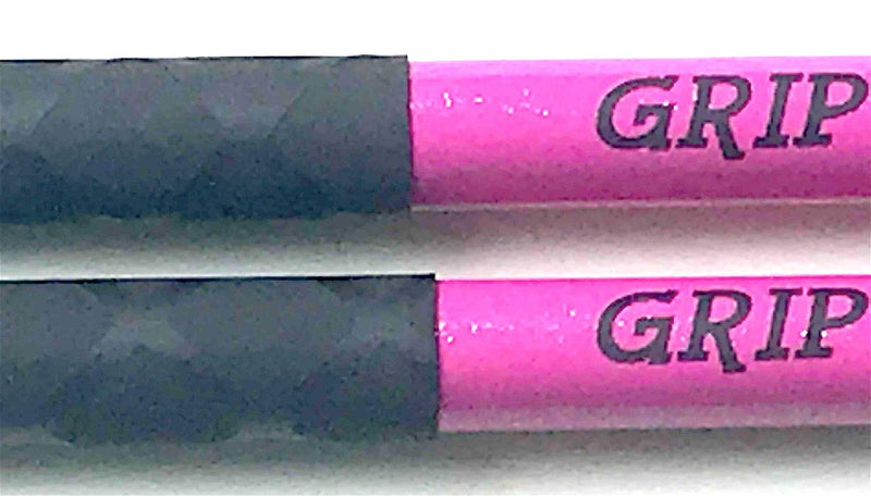 GRIP STIX 15" Long PINK SPARKLE Non-Slip Drumsticks - Ideal for Drumming, Cardio Fitness, Pound Fit, Aerobic & Workout Exercises 15-in.