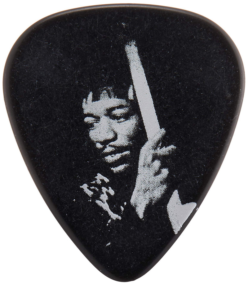 Dunlop JHPT06M Jimi Hendrix Silver Portrait Series Pick Tin, Assorted, Medium, 12 Picks/Tin