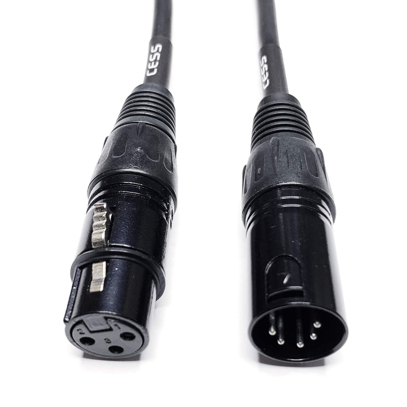 [AUSTRALIA] - CESS-017 XLR 5-Pin Male to 3-Pin Female Cable - XLR5M to XLR3F - 2 Pack 