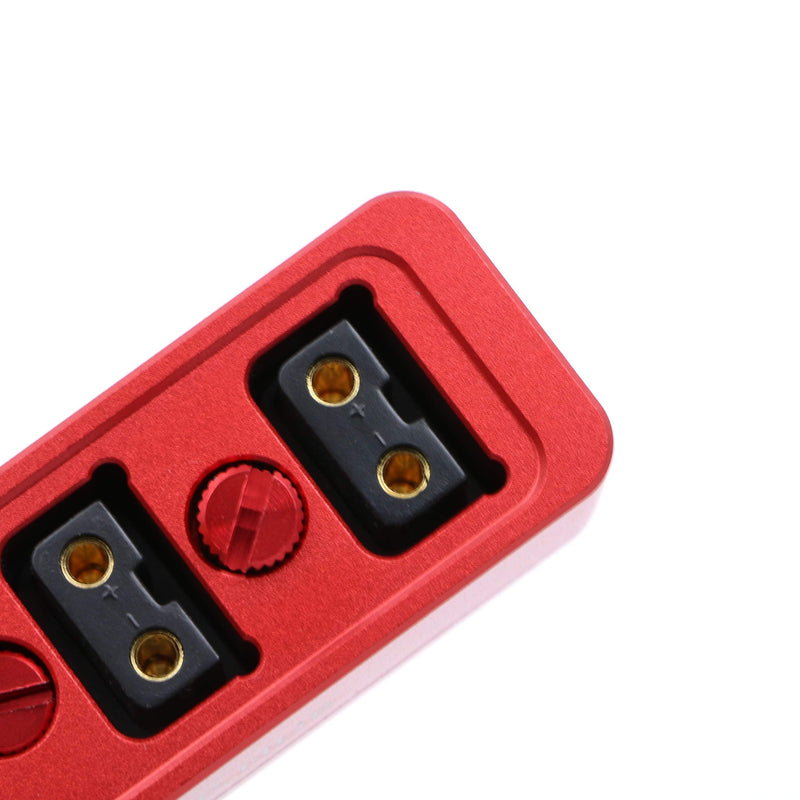 [AUSTRALIA] - AConnect Dtap Male to 3 Port D tap P-tap Female Splitter Cable with Screw Threads for ARRI RED Z CAM Cameras/TILTA Steadicam IDX Battery 21in/ 54cm 
