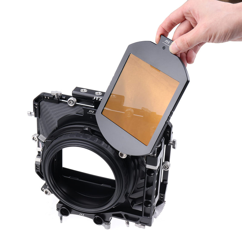 Runshuangyu Fotga Square 4x4 inch Optical Glass Full Neutral Density Filter, ND4 Full ND Filters for Swing Away Matte Box Holder (ND4)