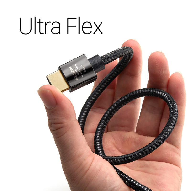 [AUSTRALIA] - Zeskit X-Tech 48Gbps Ultra High Speed HDMI Cable 1.5ft, 8K60 4K120 144Hz eARC HDR HDCP 2.2 2.3 Compatible with Dolby Vision Apple TV 4K Roku Sony LG Samsung Xbox Series X RTX 3080 PS4 PS5 0.5m/1.5ft 