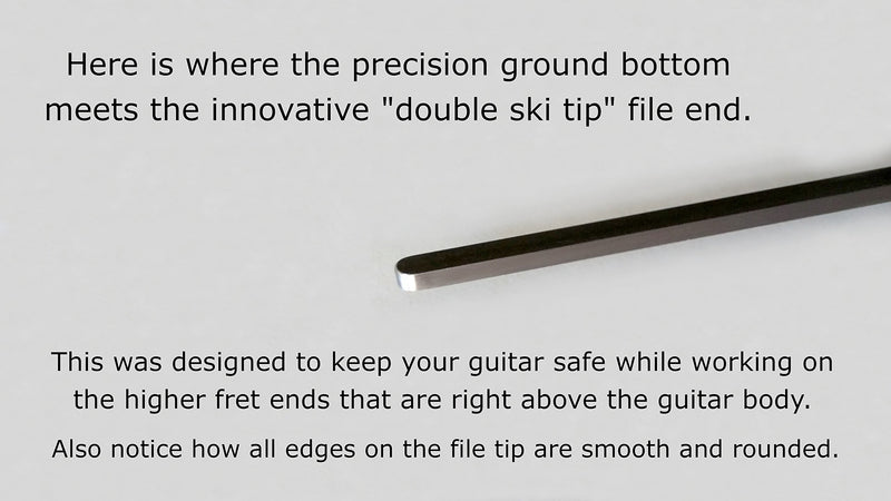 FretGuru Ultimate Fret End File 2 - Fix Sharp Fret Ends, Fret Sprout, Fret End Dressing File Pro Luthier Tool Guitar Tech [FINALLY AVAILABLE AGAIN - ADVANCED NEW DESIGN SHIPPING NOW]