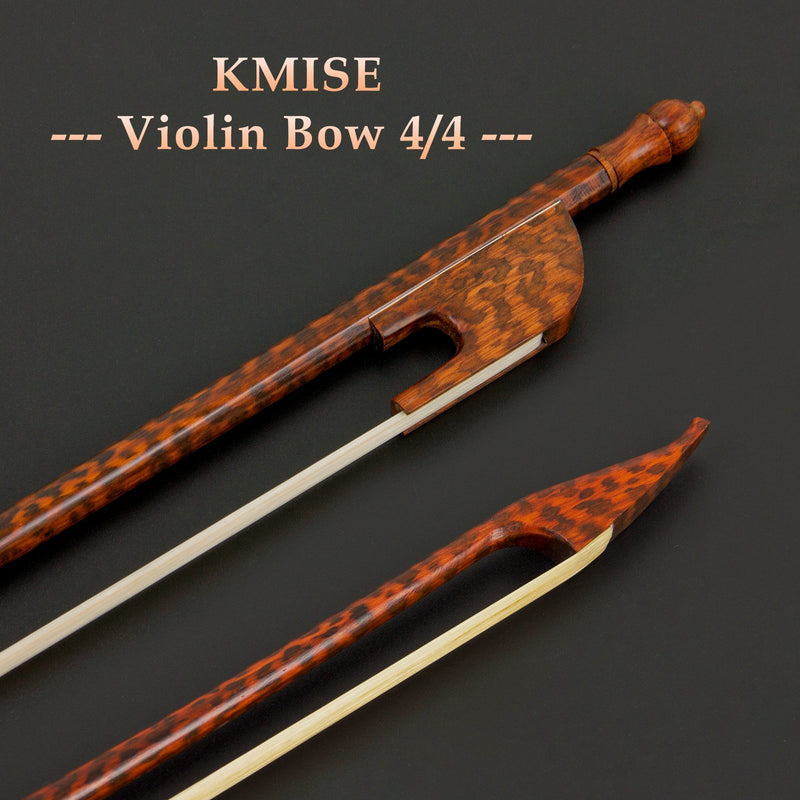 Professional German Baroque Style Beautiful Snakewood Violin Bow
