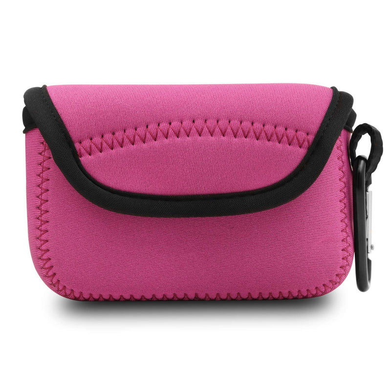 MegaGear MG807 Ultra Light Neoprene Camera Case compatible with Fujifilm FinePix XP140, XP130, XP120, XP90 - Hot Pink