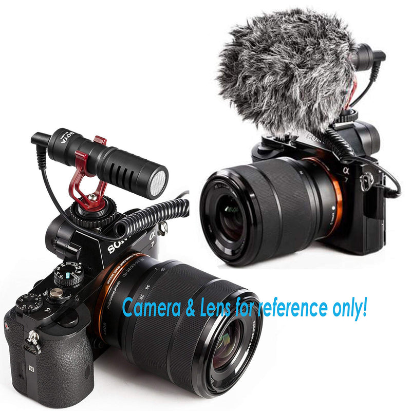 Wireless 2.4 GHZ Shotgun Video Microphone, Cardiod Microphone Directional Condenser Mic Vdeomicro, w/Shock Mount Windscreen TRRS TRS, for iPhone/Andoid Smartphone, Canon Nikon Sony Camera Camcorders
