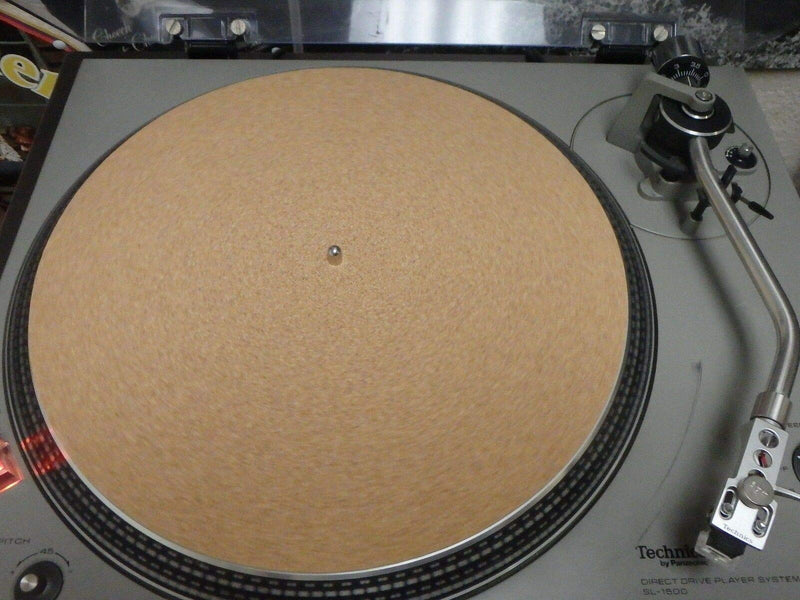 Cork Audiophile Platter Mat 12" Universal fit for any Turntable DJ by Vinyl Records Matter