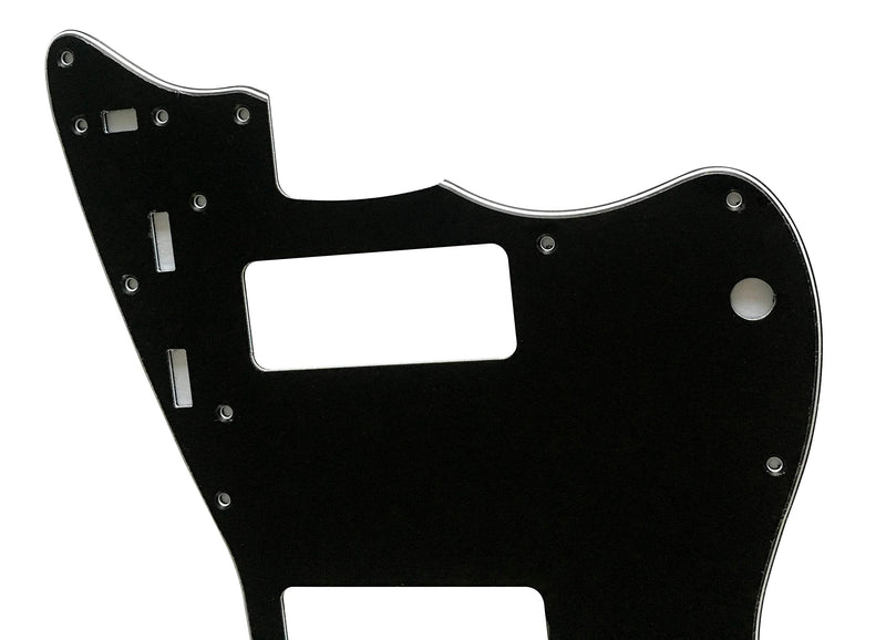 Custom Guitar Pickguard For Fender US Jazzmaster P90 Style Scratch Plate (3 Ply Black) 3 Ply Black