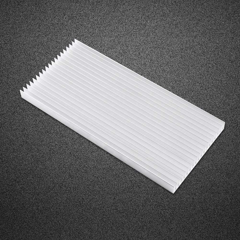 Large Aluminum Heatsink,Aluminum Heat Sink 300 * 140 * 20mm / 11.81 * 5.51 * 0.78" Big Heatsink Very Large Heat Sinks 30014020MM Heat Sinks Cooling 19 Fin Radiator for High Power LED Light