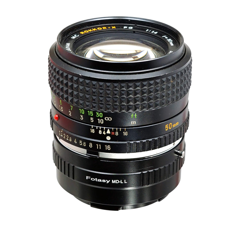 Fotasy Minolta MD Lens to Leica L Adapter, MD Leica T Adapter, MD Leica SL Adapter, MD Lens to Panasonic S Adapter, MD Sigma L, fits Leica SL TL2 TL Leica T & Panasonic Lumix S1 S1H S1R, Sigma fp (LLMD) MD - Leica L