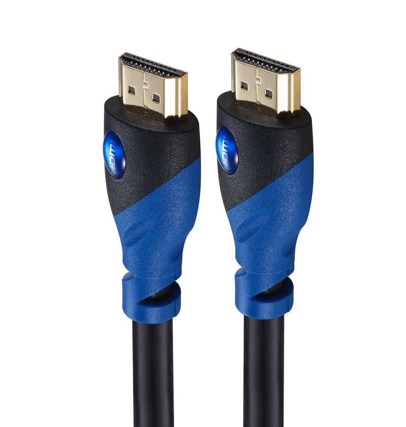 A-TECH Ultra High Speed hdmi Cables 3ft Audio Cable in Blue Color Support Ethernet,ARC,3D,4K,1080p and Make in CL3 Function- Full Hd - Xbox Playstation- PS3-PS4-PC-Apple TV [Latest Version]-hdmi 2.0 3 Feet