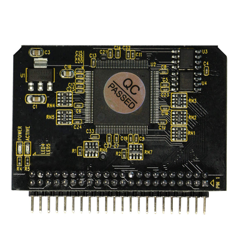 SD Card to 2.5 Inch IDE Adapter，SD SDHC SDXC MMC Memory Card to IDE 2.5" 44 Pin Male Adapter Converter