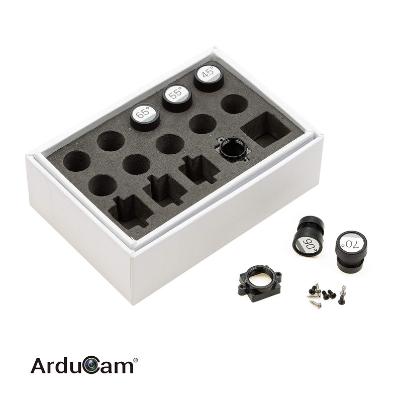 Arducam M12 Lens Kit, Low Distortion M12 Mount Lenses for Arduino and Raspberry Pi Camera