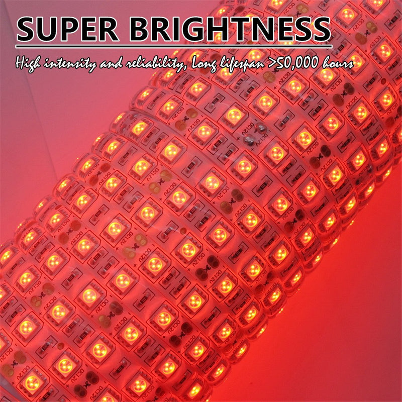 [AUSTRALIA] - Led Strip Lights, IEKOV 5050 SMD 300LEDs Flash Strip Light Waterproof Flexible Xmas Decorative Lighting Strips, LED Tape, 5M 16.4Ft DC12V (Red) 5050 300leds Waterproof Red 