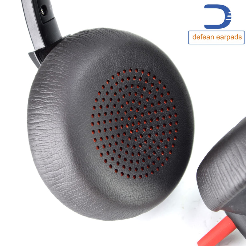 [AUSTRALIA] - Voyager Focus UC Ear Pads - Replacement Ear Cushion Cover Compatible with Poly Voyager Focus UC, Plantronics Voyager Focus UC B825 Binaural, BLACKWIRE 5220 5210 7225, Voyager Focus 2 UC USB-A Headset 