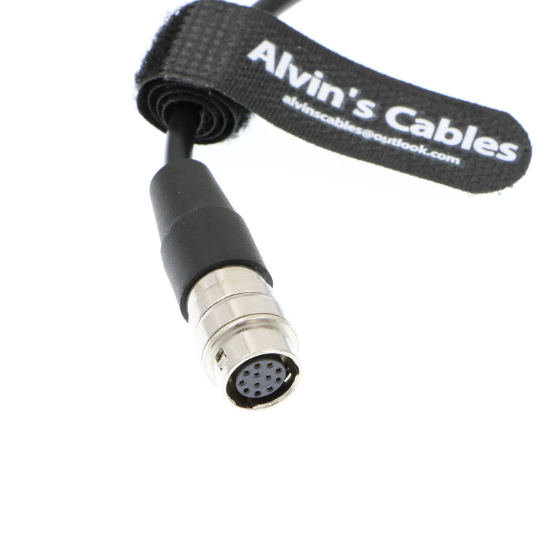 Alvin's Cables 12 Pin Hirose to DC 12v Female Cable for GH4 Power B4 2/3" Camera Lens