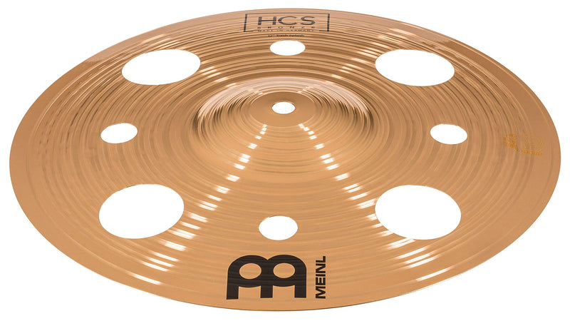 Meinl Cymbals 12” Trash Splash with Holes – HCS Traditional Finish Bronze for Drum Set, Made In Germany, 2-YEAR WARRANTY (HCSB12TRS)