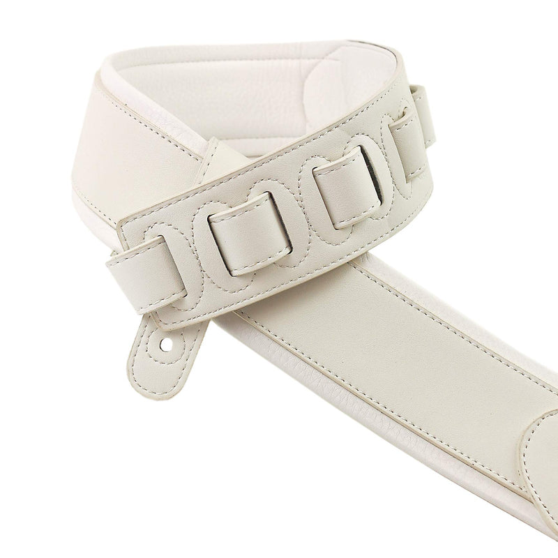 Walker & Williams G-04-WHT Aged White Top With Arctic White Padded Glove Leather Back