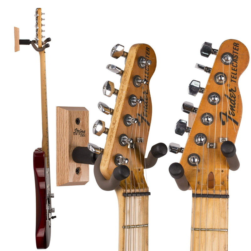 String Swing CC01KOAK Hardwood Home & Studio Guitar Hanger Natural